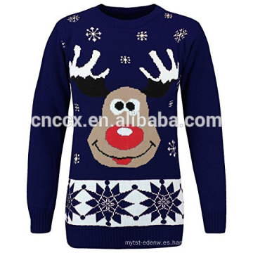 PK17ST094 Couples Reindeer Pullover para Hombres y Mujeres